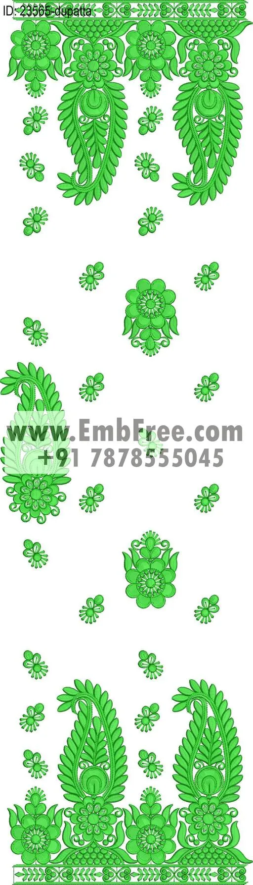 top dupatta embroidery design thumbnail 2