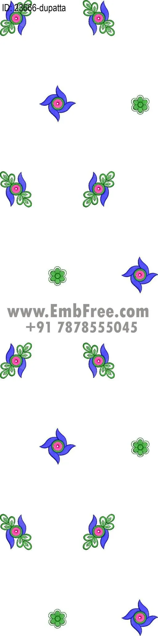 top dupatta embroidery design thumbnail 2