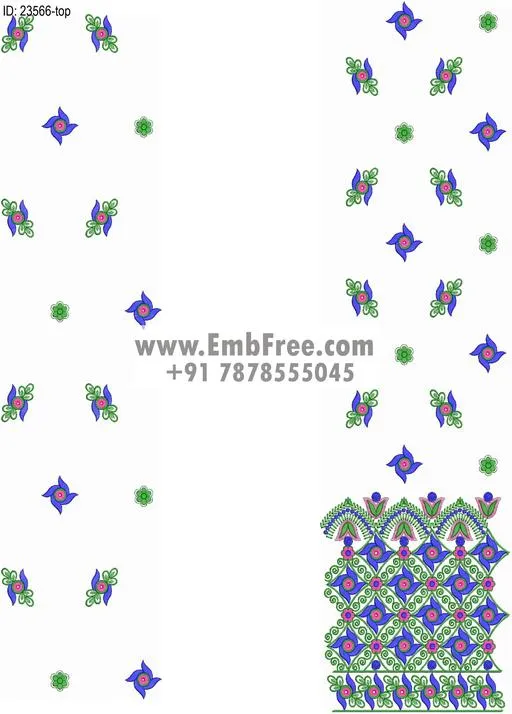 top dupatta embroidery design embroidery design ID 23566