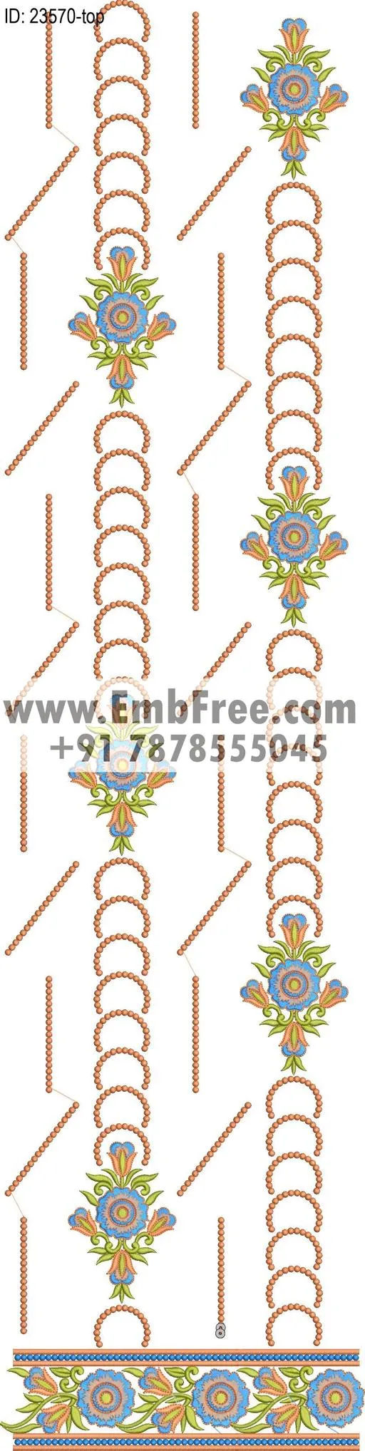 top dupatta embroidery design embroidery design ID 23570