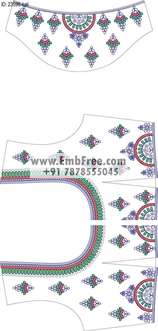 lahenga embroidery design