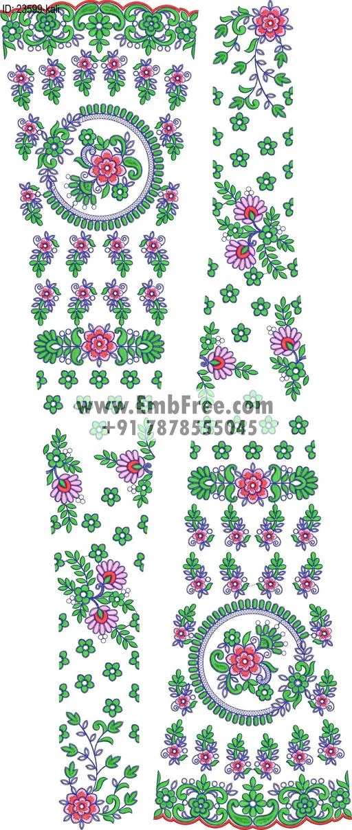 lahenga embroidery design