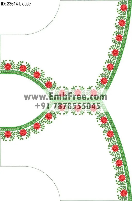 blouse embroidery design