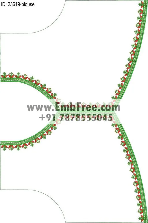 blouse embroidery design-ID:23619