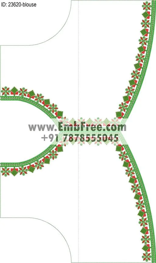 blouse embroidery design-ID:23620