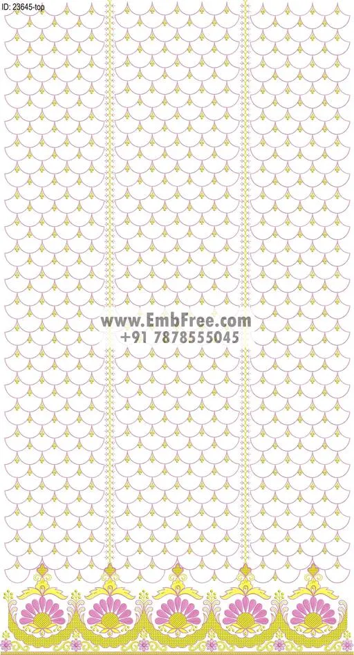 dress single head embroidery design