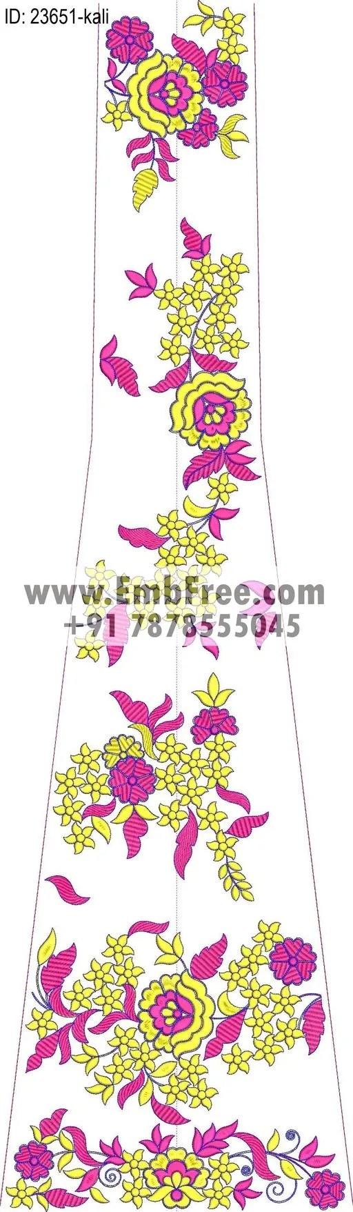 lahenga embroidery design
