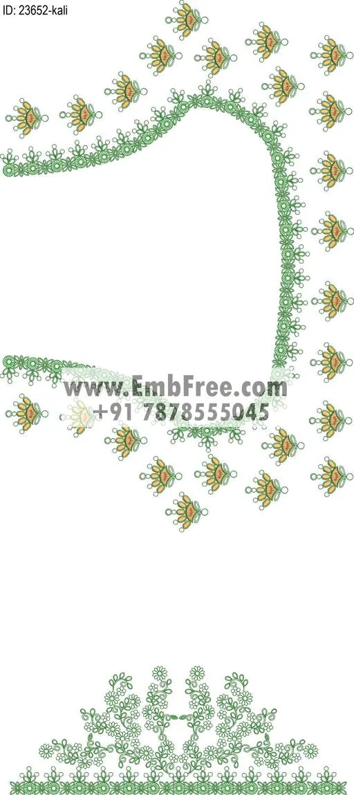 lahenga embroidery design