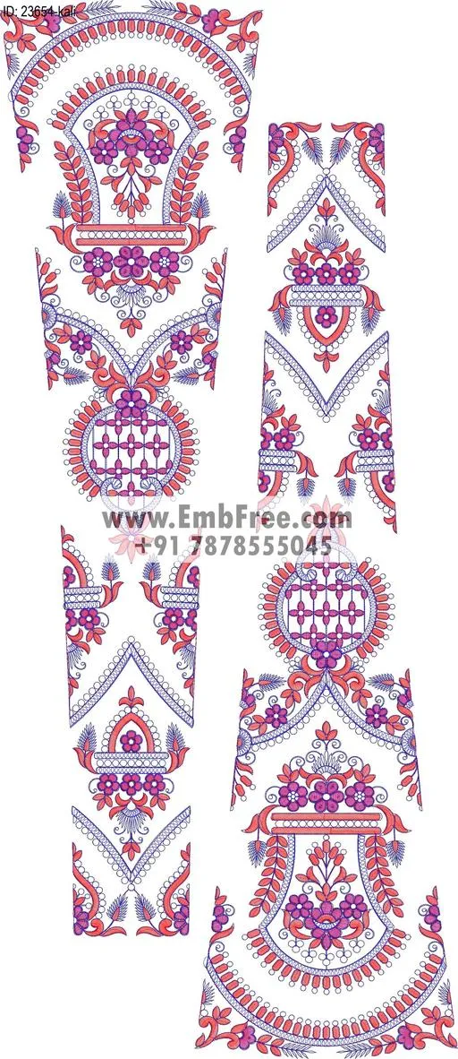 lahenga embroidery design