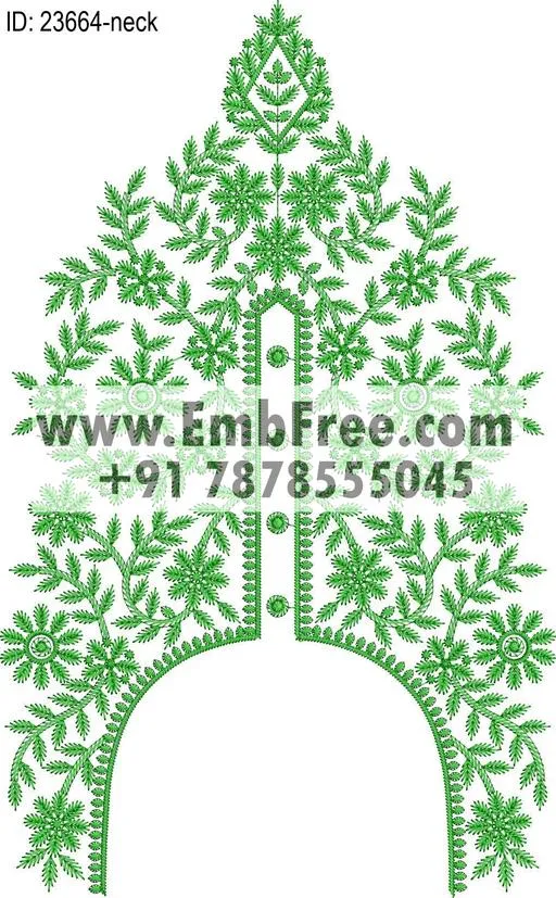 neck embroidery design