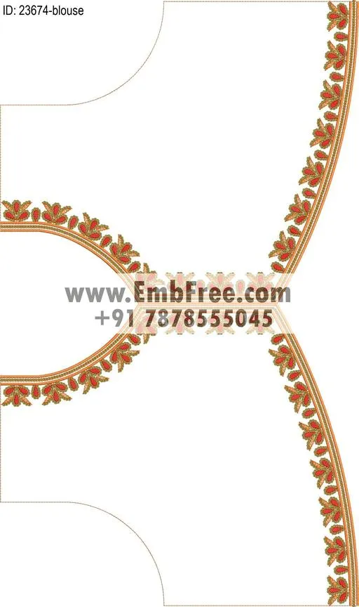 blouse embroidery design