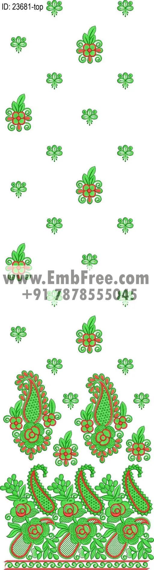 top dupatta embroidery design