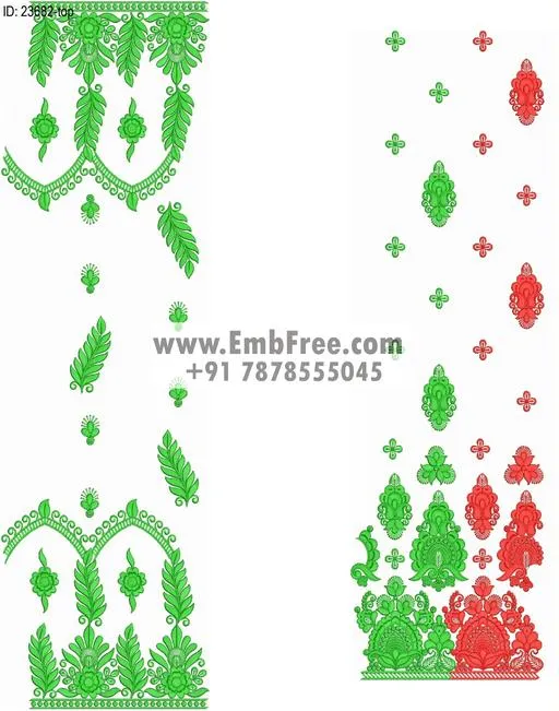 top dupatta embroidery design