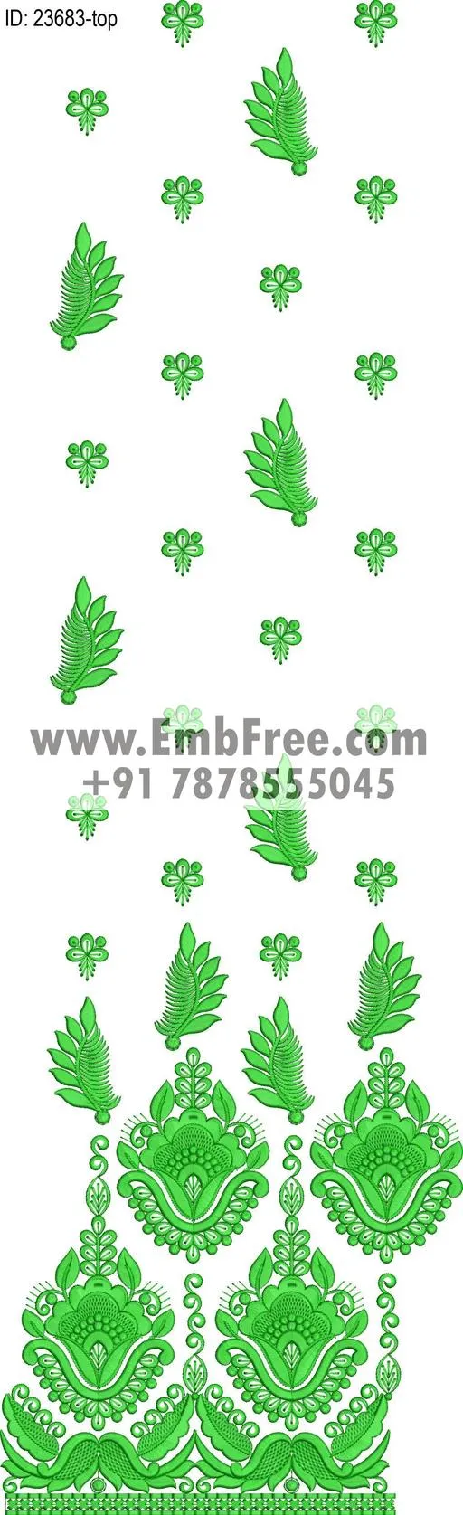 top dupatta embroidery design