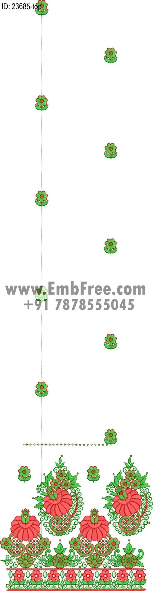 top dupatta embroidery design
