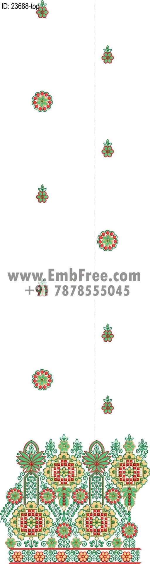 top dupatta embroidery design