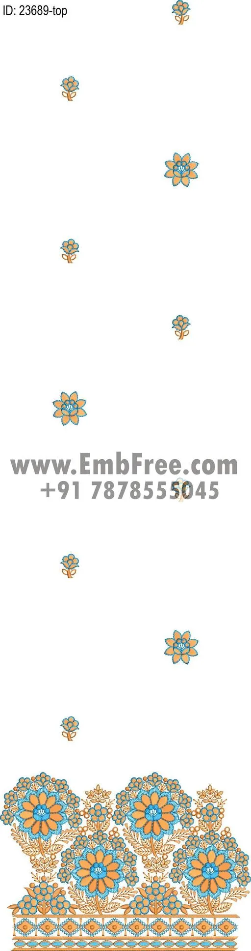 top dupatta embroidery design