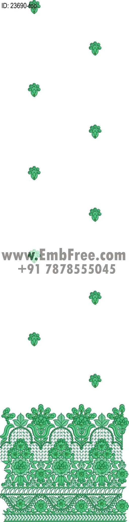 top dupatta embroidery design