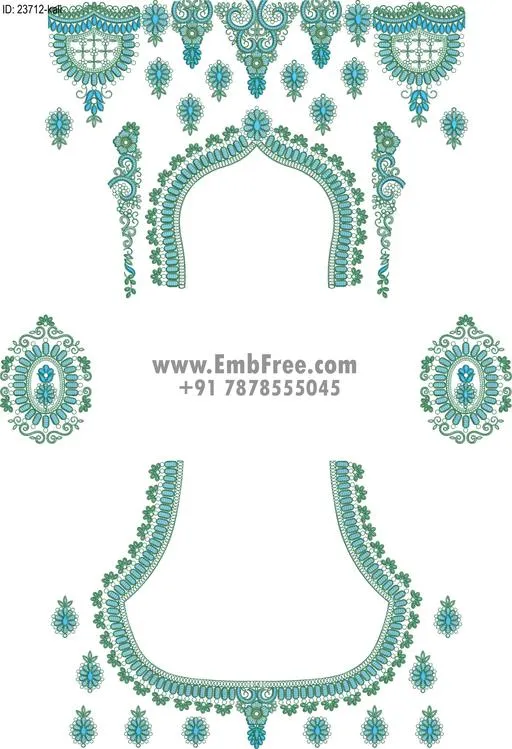 lahenga embroidery design