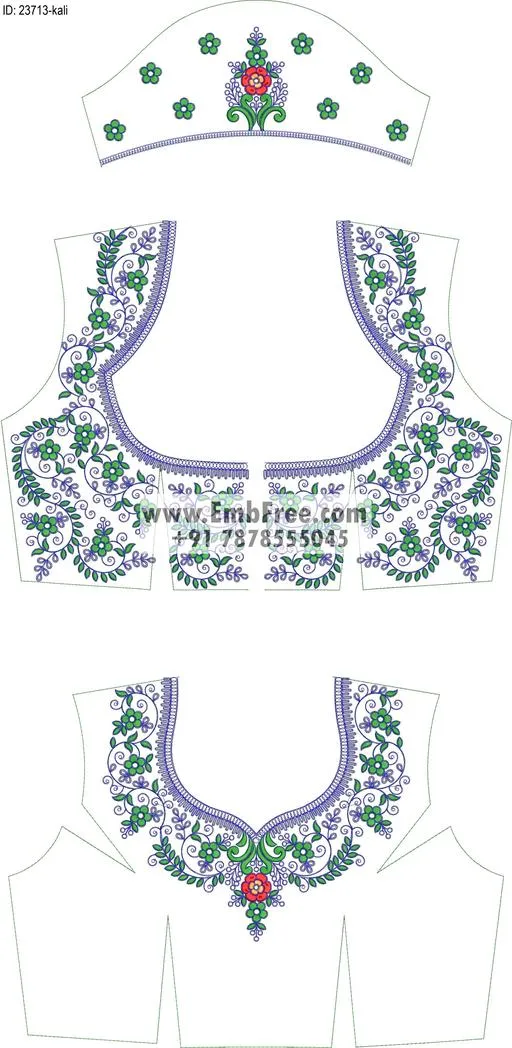lahenga embroidery design