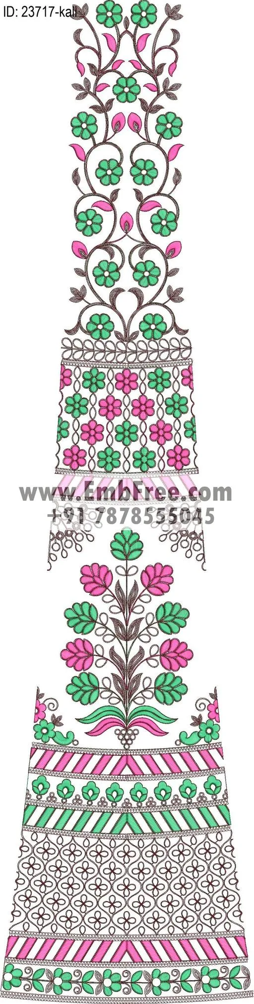 lahenga embroidery design