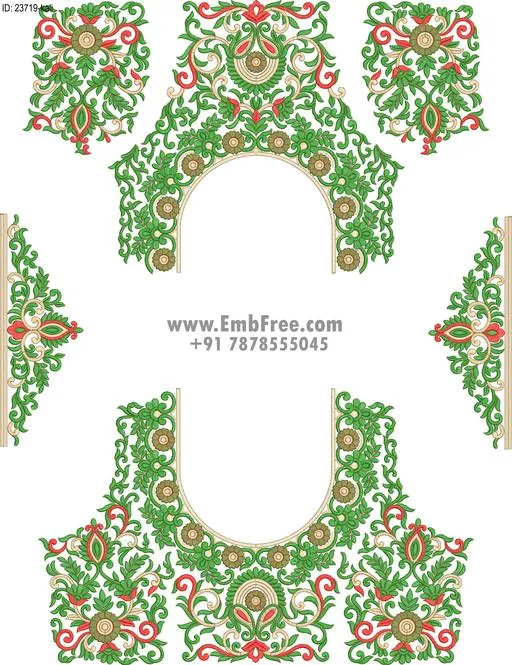 lahenga embroidery design