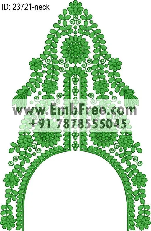 neck embroidery design