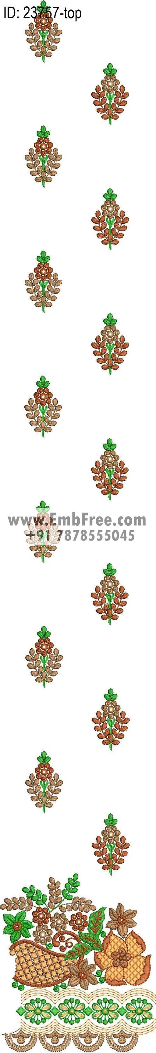 Embroidery Designs for dress id:23757