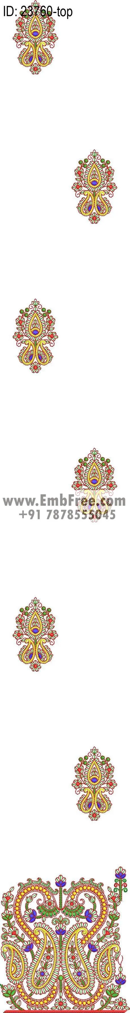 Embroidery Designs for dress id:23760