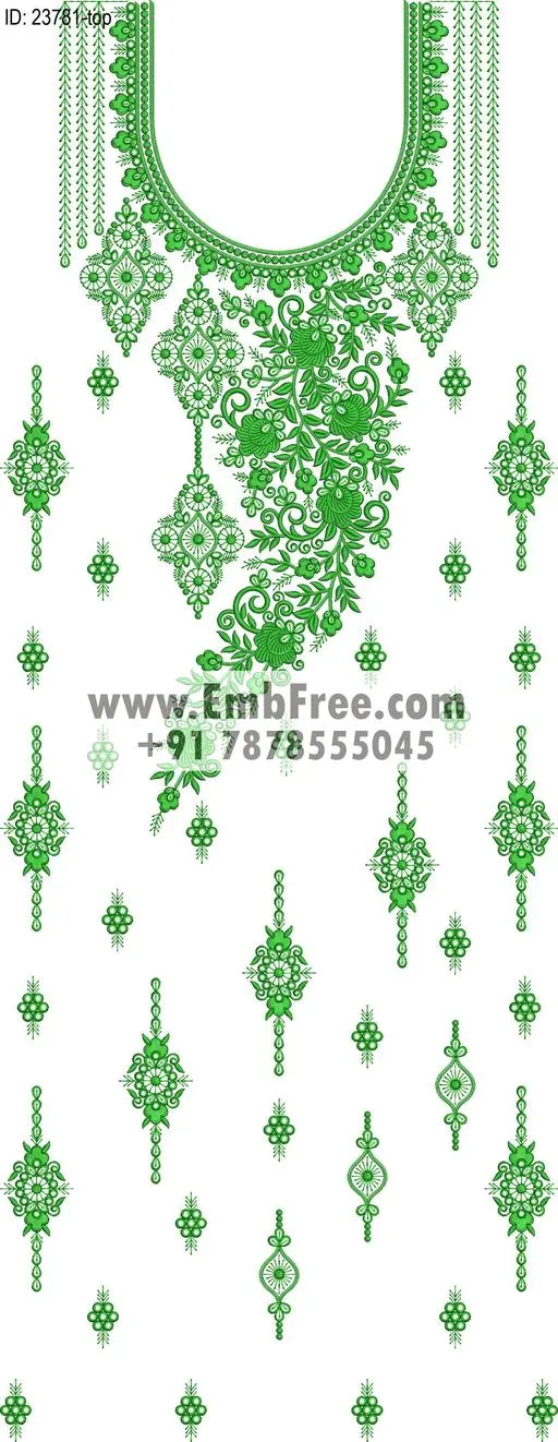 Embroidery Designs for dress id:23781