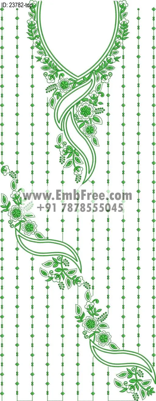 Embroidery Designs for dress id:23782
