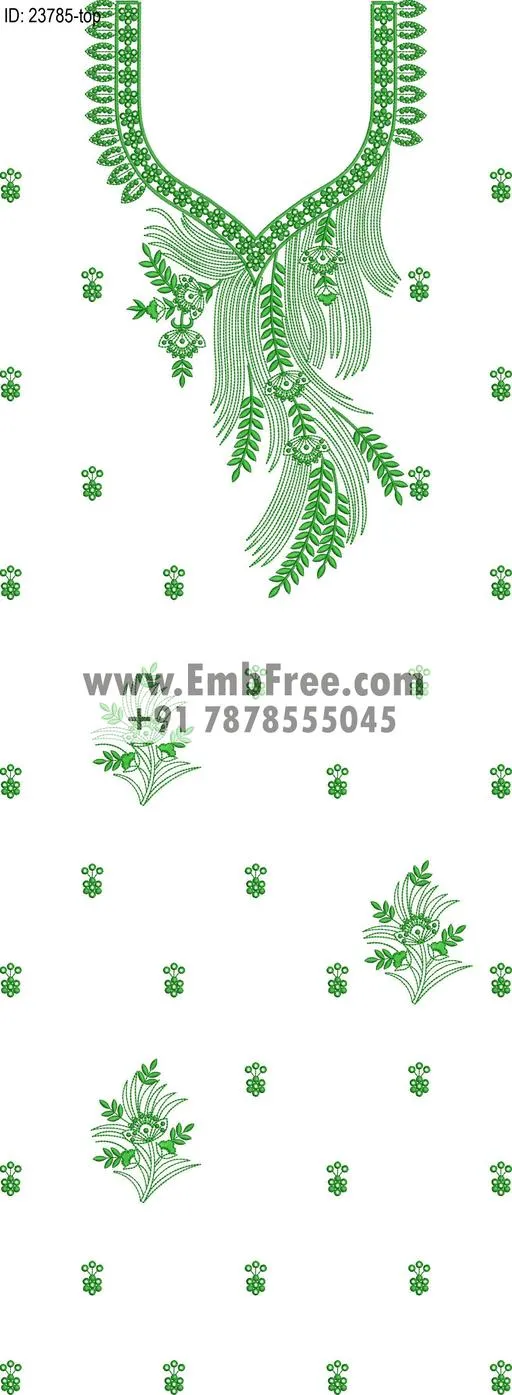 Embroidery Designs for dress id:23785