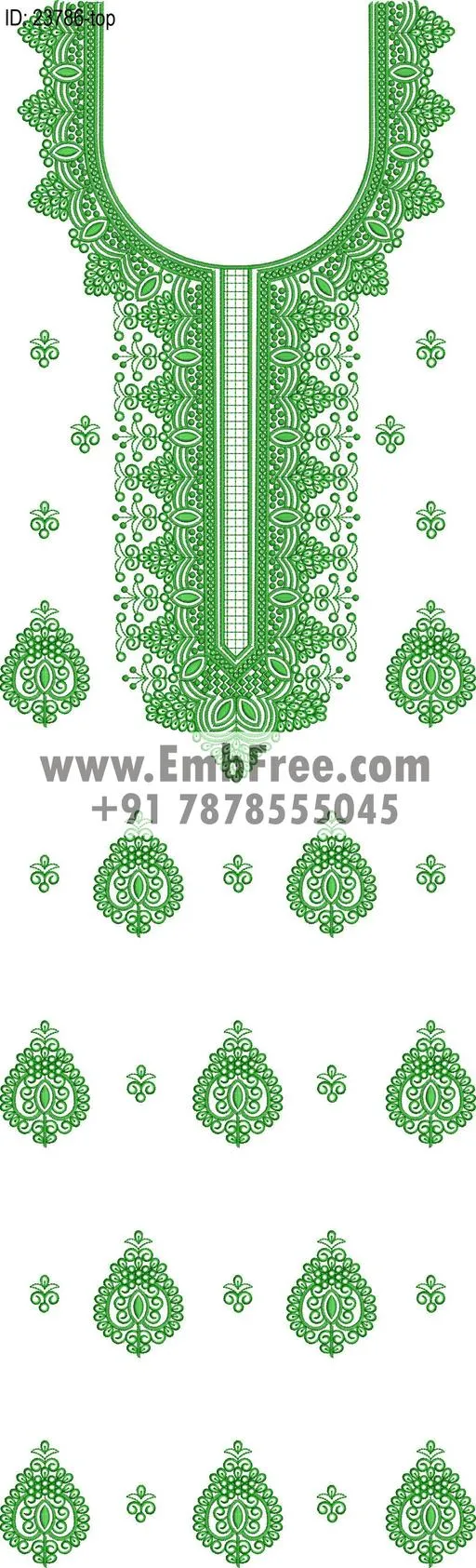 Embroidery Designs for dress id:23786