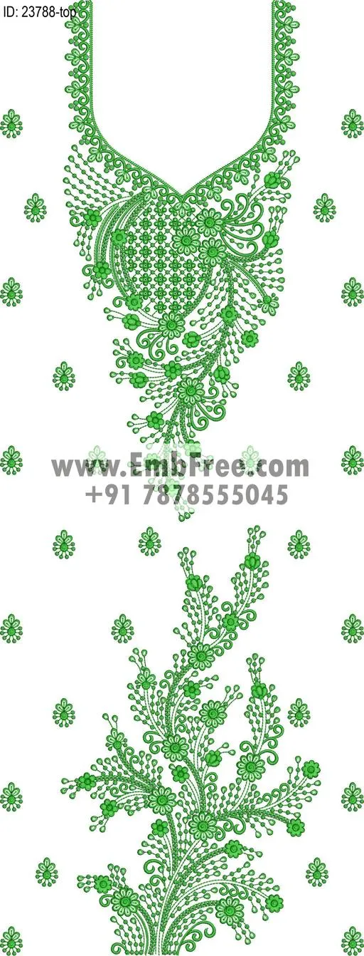 Embroidery Designs for dress id:23788