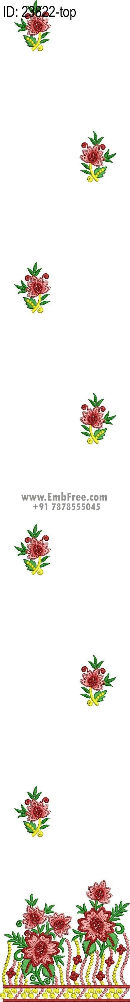 Embroidery Designs for dress id:23822