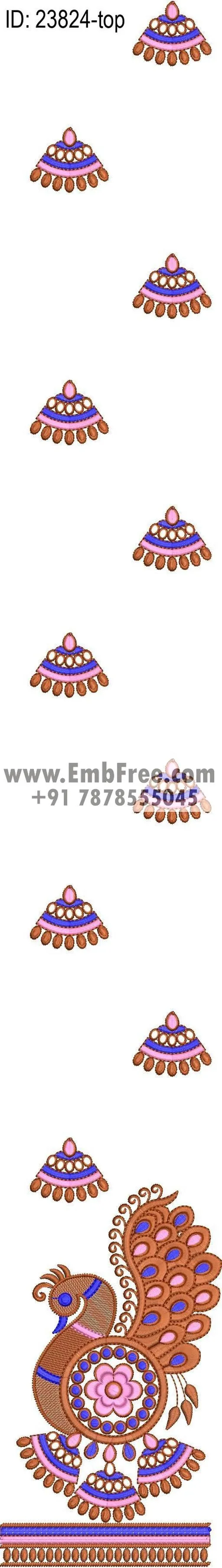 Embroidery Designs for dress id:23824