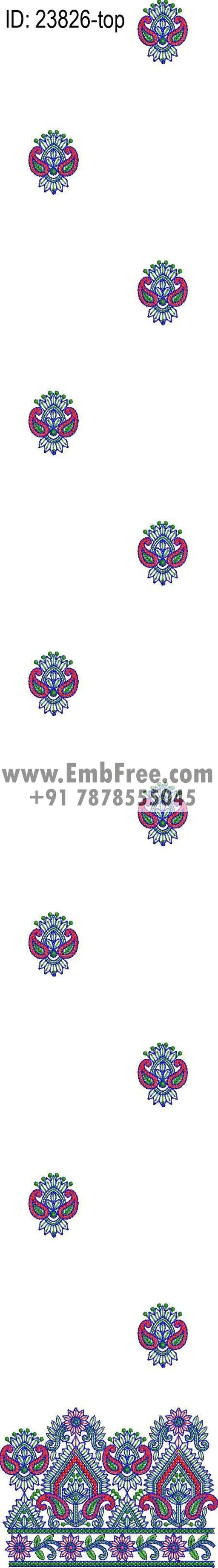 Embroidery Designs for dress id:23826