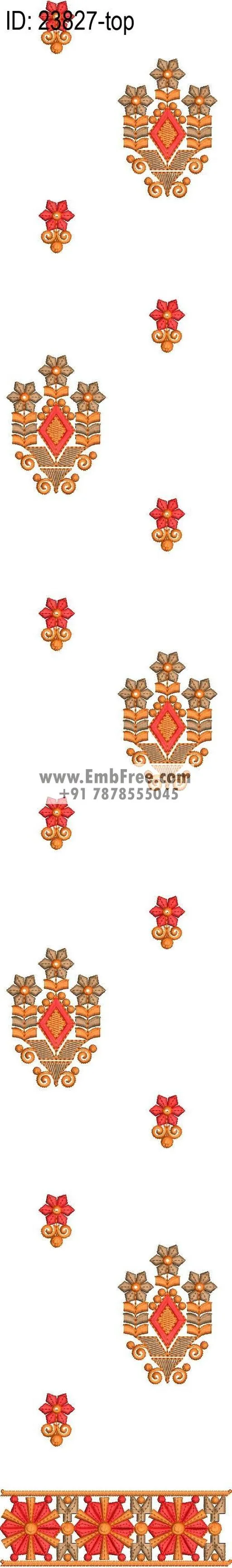 Embroidery Designs for dress id:23827