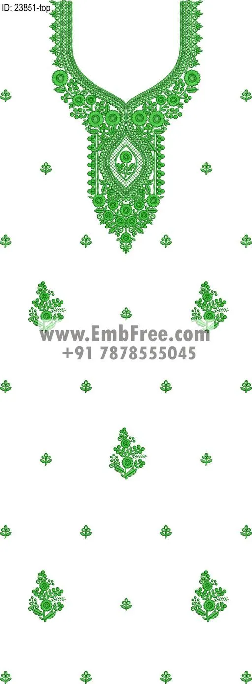 Embroidery Designs for dress id:23851