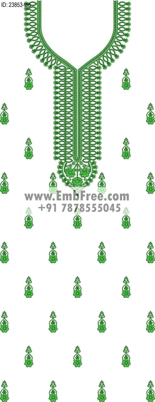 Embroidery Designs for dress id:23853