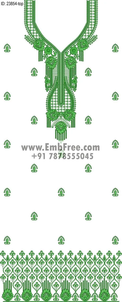 Embroidery Designs for dress id:23854