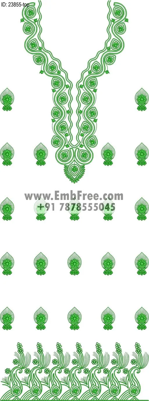Embroidery Designs for dress id:23855