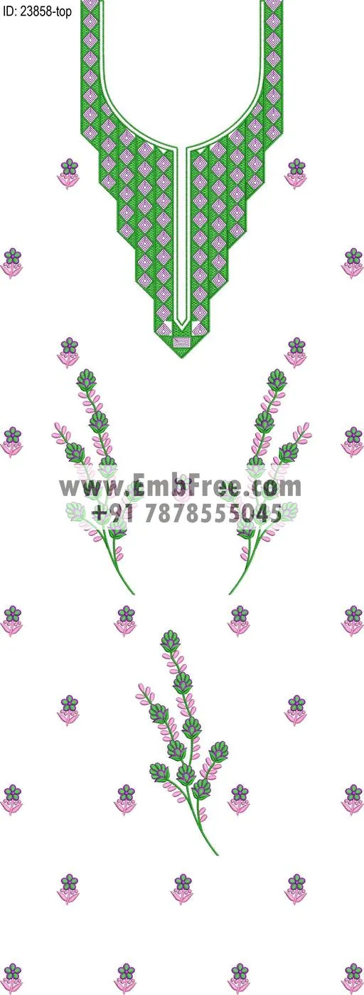 Embroidery Designs for dress id:23858