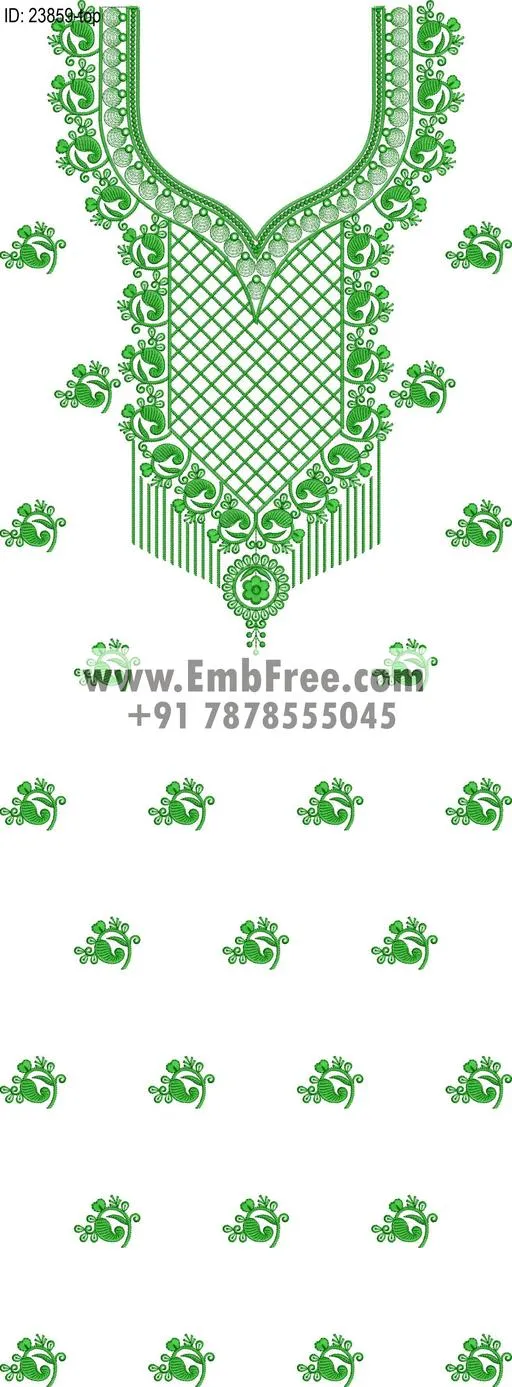 Embroidery Designs for dress id:23859