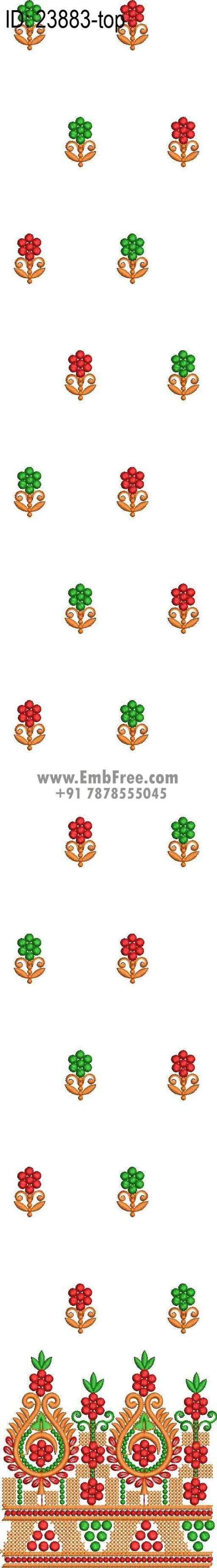 Embroidery Designs for dress id:23883