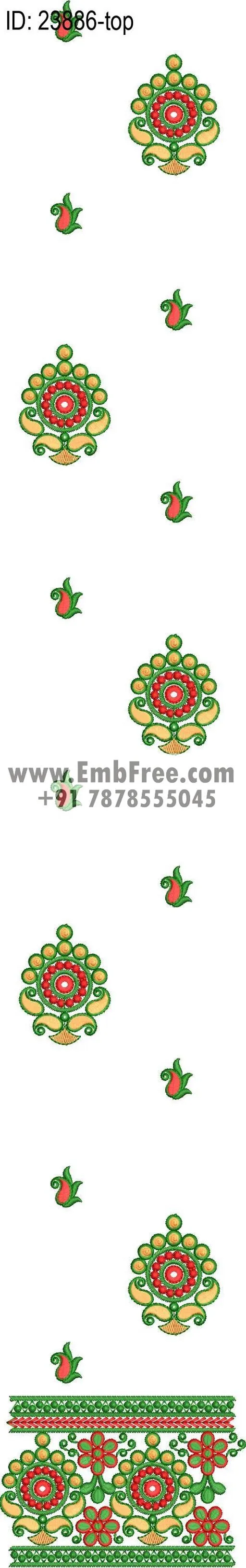 Embroidery Designs for dress id:23886