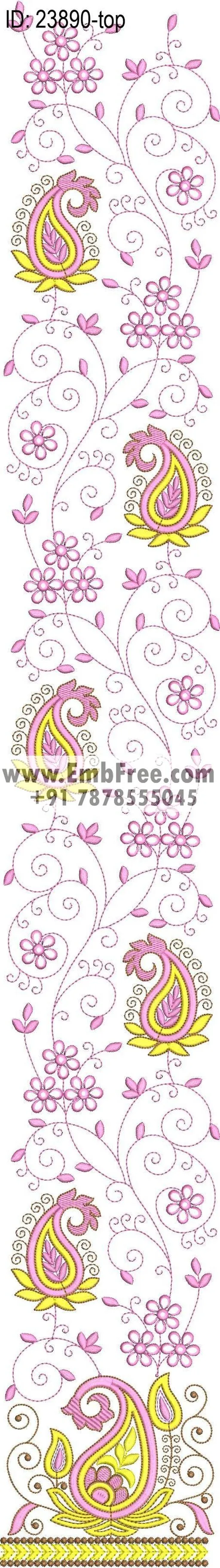 Embroidery Designs for dress id:23890