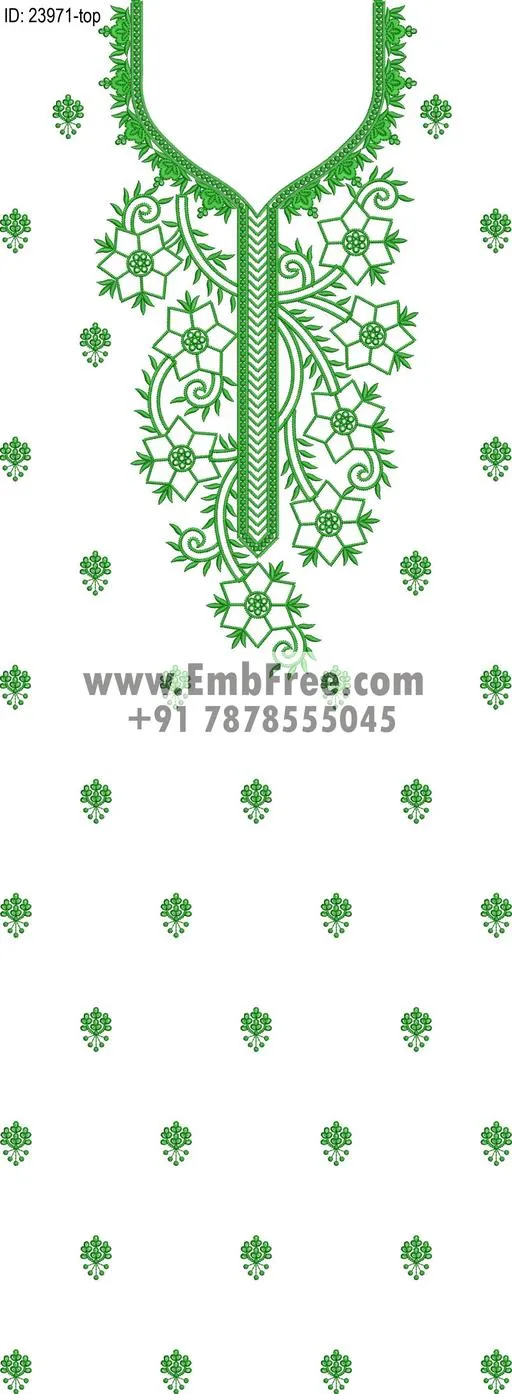 Embroidery Designs for dress id:23971