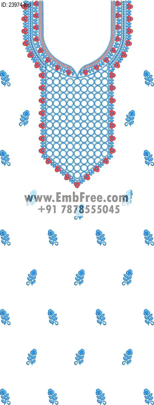 Embroidery Designs for dress id:23974