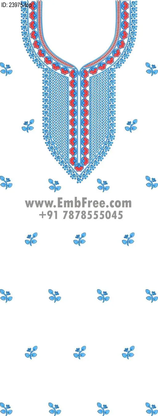Embroidery Designs for dress id:23975